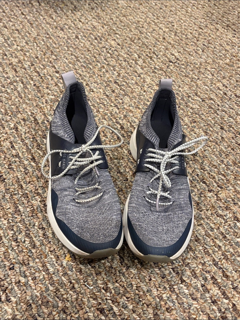 Cole Haan Zerogrand All Day Knit Sneakers with Navy Accents